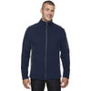 North End Men's Midnight Navy Microfleece Jacket