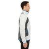 North End Men's Crystal Quartz/Dark Graphite Colorblock Performance Fleece Jacket