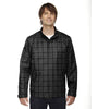 North End Men's Black Locale Lightweight City Plaid Jacket