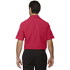 North End Men's Classic Red Polyester Performance Short-Sleeve Shirt