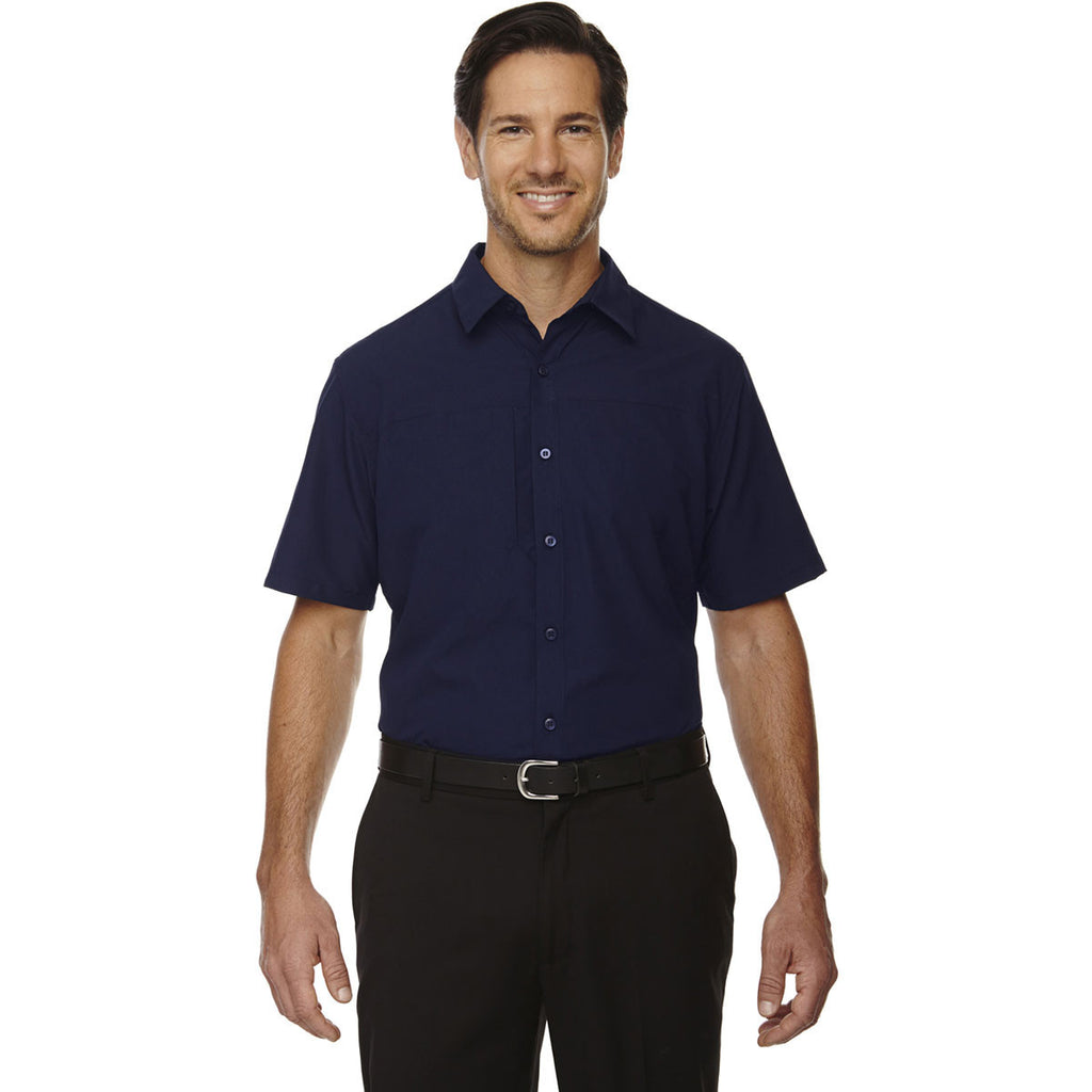 North End Men's Night Polyester Performance Short-Sleeve Shirt