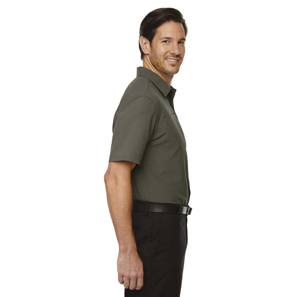 North End Men's Oakmoss Polyester Performance Short-Sleeve Shirt