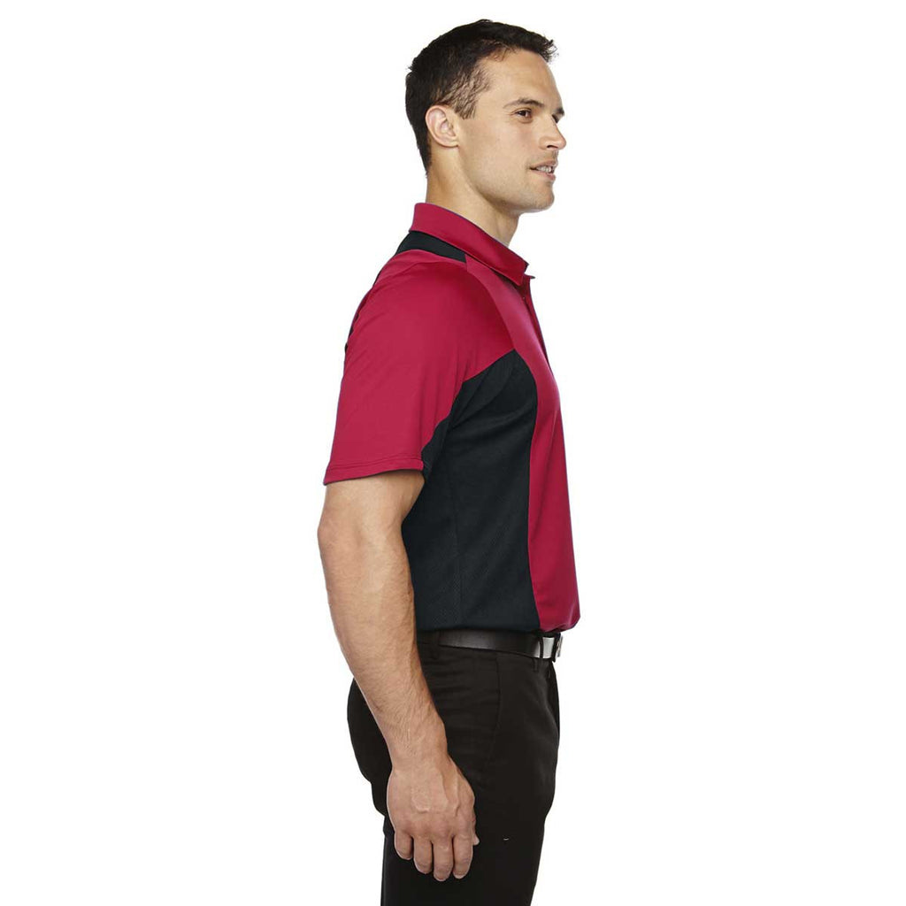 North End Men's Olympic Red Rotate Quick Dry Performance Polo