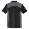 Nike Men's Black/Dark Grey Dri-FIT Engineered Mesh Polo