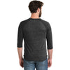 Alternative Men's Eco Black Eco-Jersey 3/4-Sleeve Raglan Henley