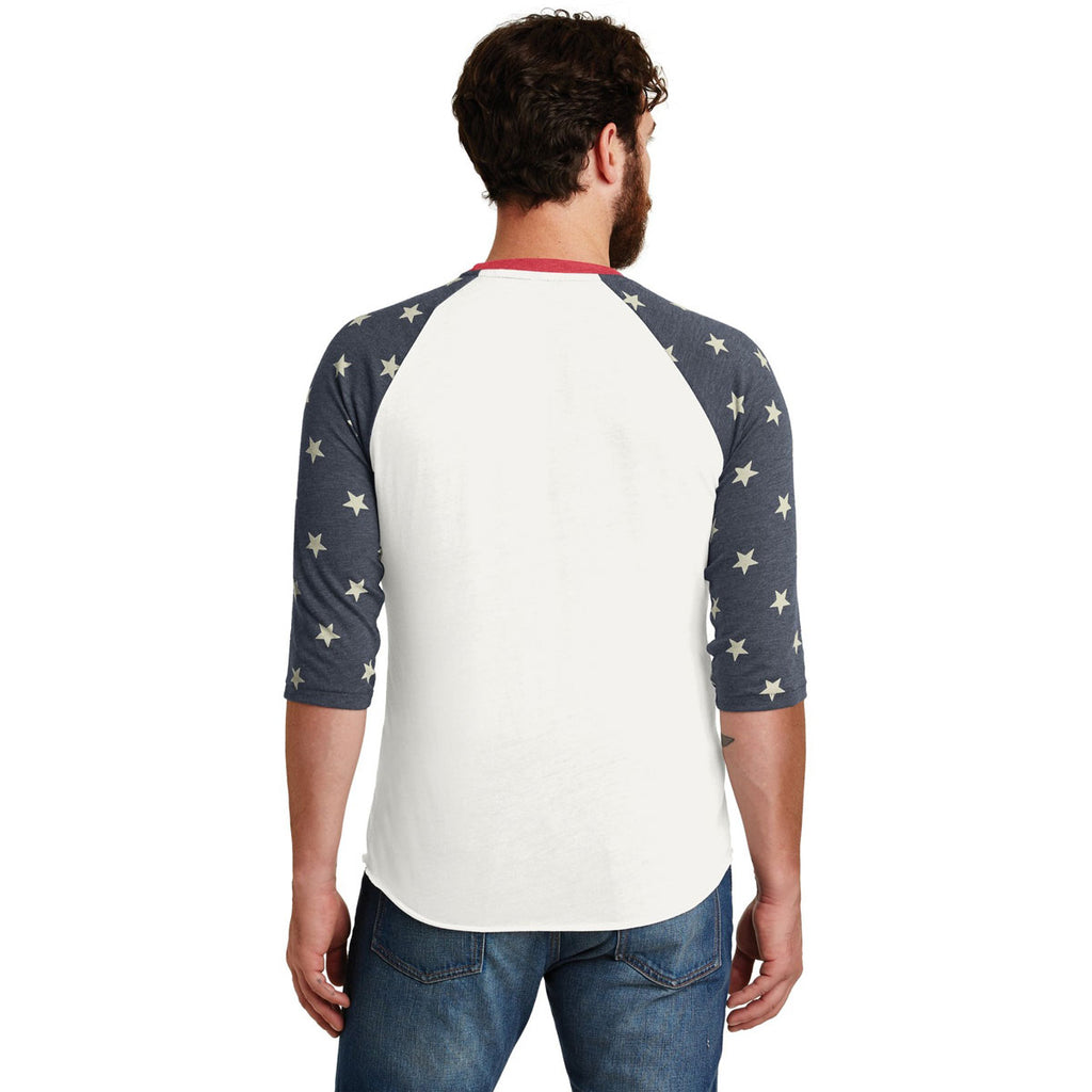 Alternative Men's Stars Eco-Jersey Baseball T-Shirt