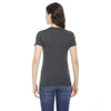 American Apparel Women's Asphalt Poly-Cotton Short-Sleeve Crewneck