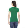 American Apparel Women's Kelly Green Poly-Cotton Short-Sleeve Crewneck