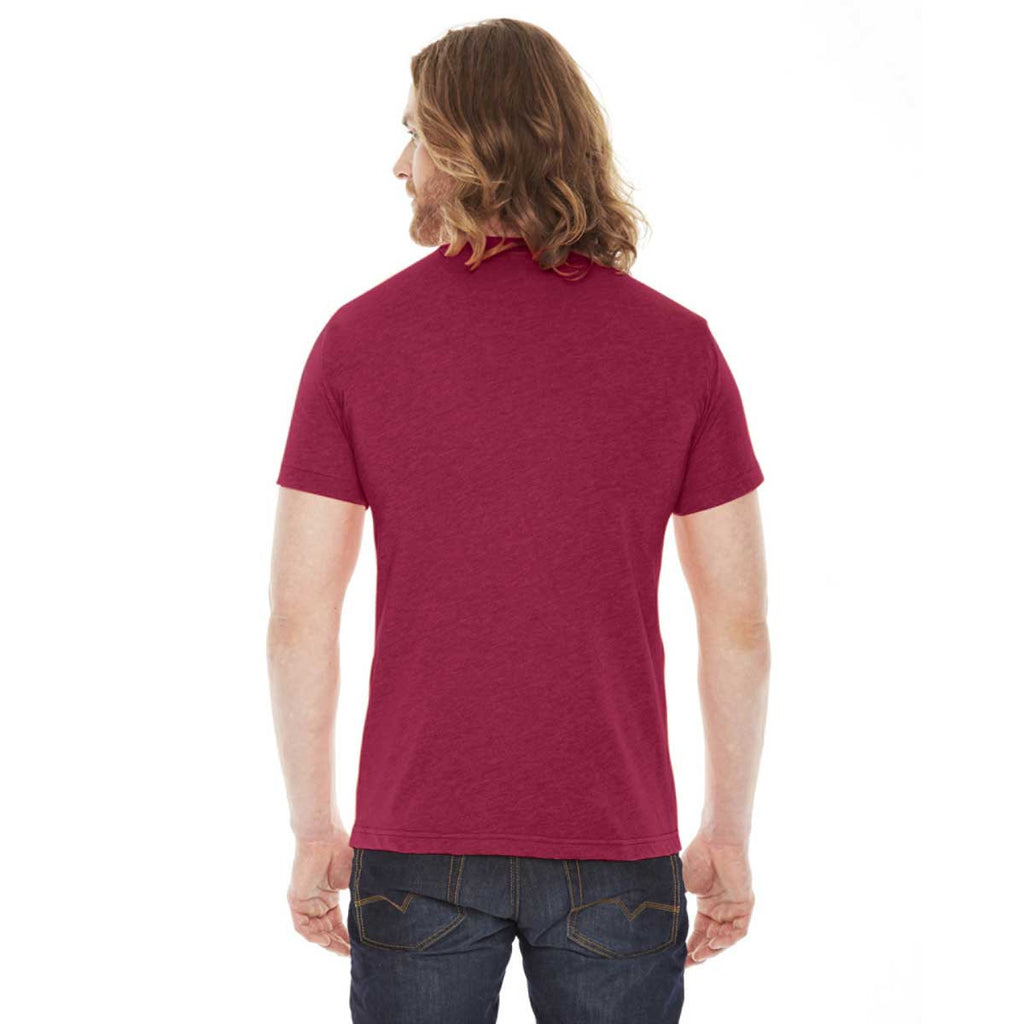 American Apparel Unisex Heather Red 50/50 Short Sleeve Tee