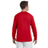 Champion Men's 5.2 oz Red L/S Tagless T-Shirt