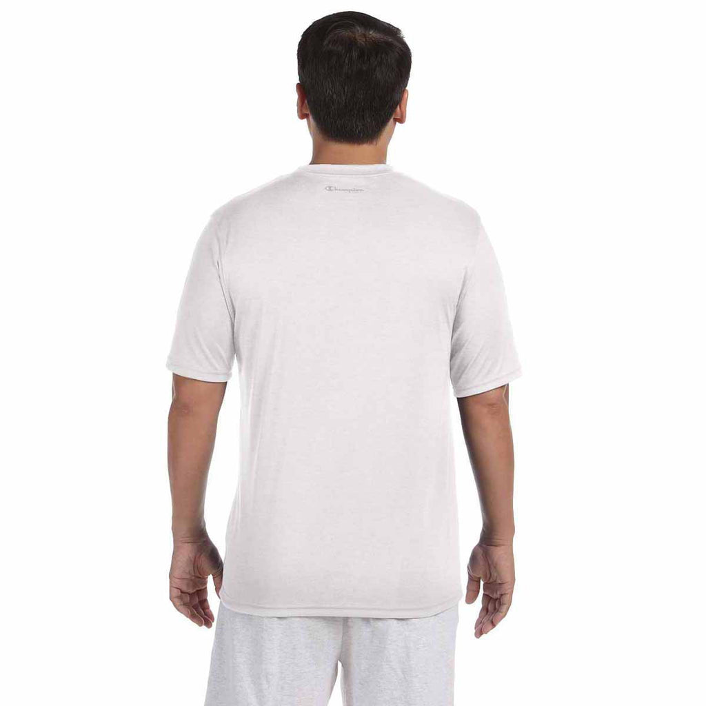 Champion Men's White Double Dry 4.1-Ounce Interlock T-Shirt