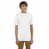 Champion Youth White Double Dry 4.1-Ounce Interlock T-Shirt