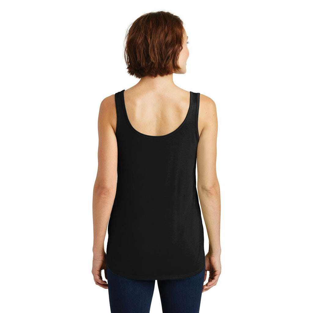 District Made Women's Black Drapey Tank