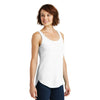 District Made Women's White Drapey Tank