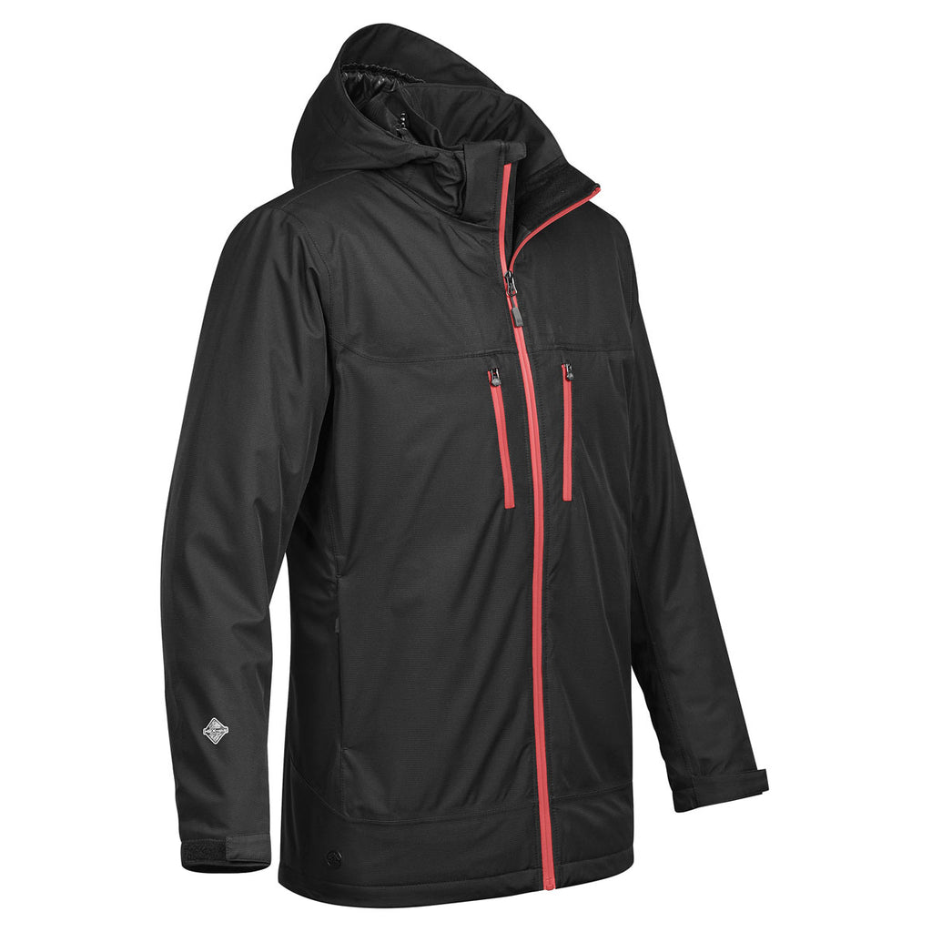 Stormtech Men's Black/Bright Red Snowburst Thermal Shell