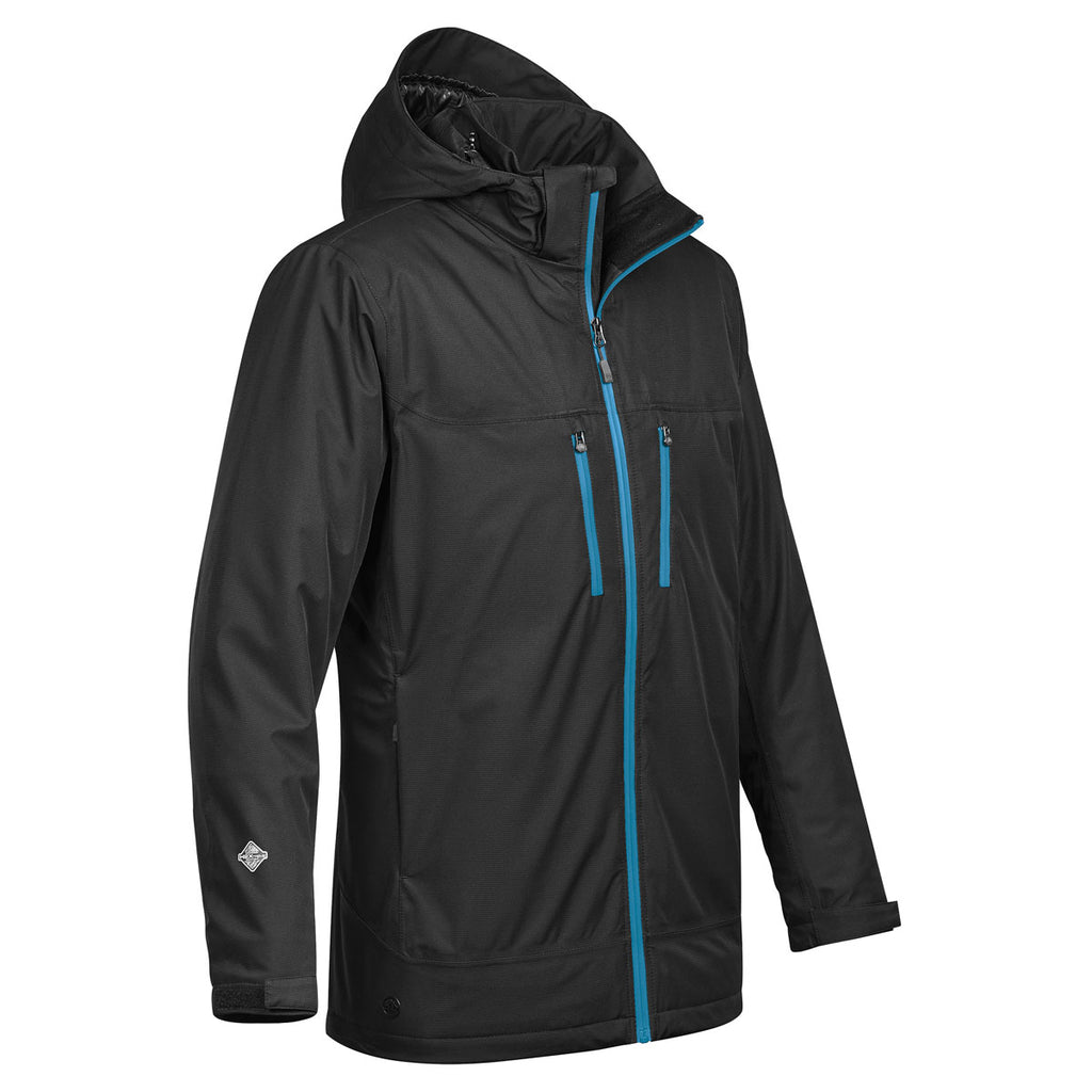 Stormtech Men's Black/Electric Blue Snowburst Thermal Shell