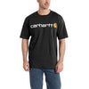 Carhartt Men's Black Signature Logo Short Sleeve T-Shirt