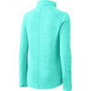 Port Authority Women's Aqua Green Heather Microfleece Full-Zip Jacket