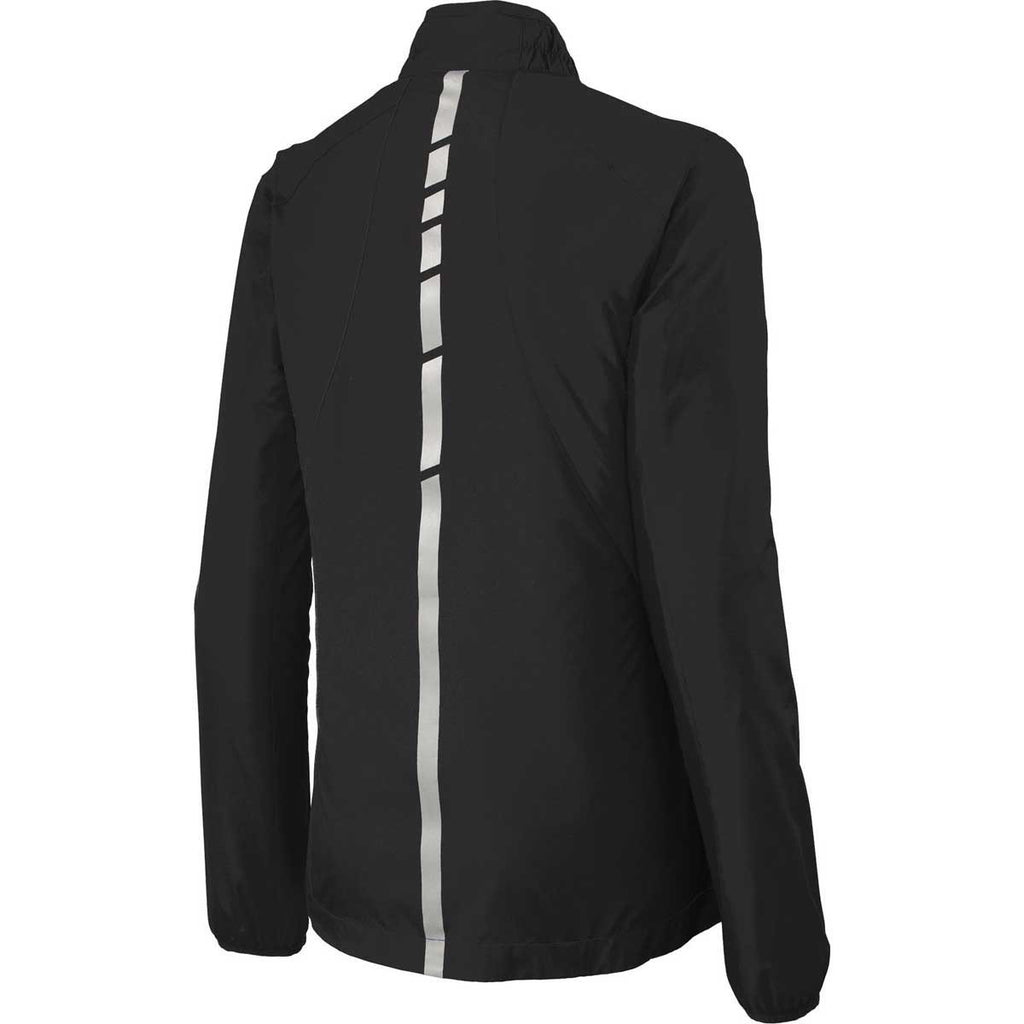 Port Authority Women's Black Zephyr Reflective Hit Full-Zip Jacket