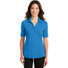 Port Authority Women's Brilliant Blue Silk Touch Interlock Performance Polo