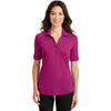 Port Authority Women's Pink Azalea Silk Touch Interlock Performance Polo