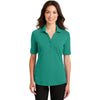 Port Authority Women's Verdant Green Silk Touch Interlock Performance Polo