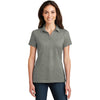 Port Authority Women's Monument Grey Meridian Cotton Blend Polo