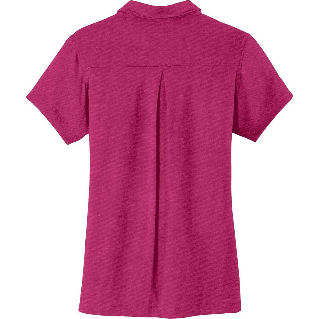 Port Authority Women's Pink Azalea Meridian Cotton Blend Polo