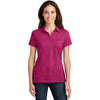 Port Authority Women's Pink Azalea Meridian Cotton Blend Polo