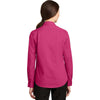 Port Authority Women's Pink Azalea SuperPro Twill Shirt