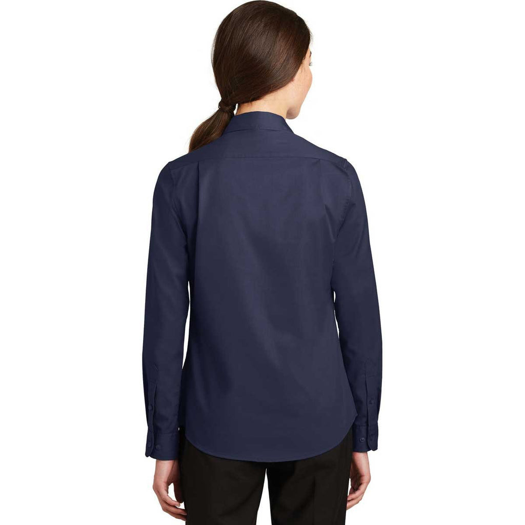 Port Authority Women's True Navy SuperPro Twill Shirt