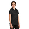 Port Authority Women's Black Short Sleeve SuperPro Twill Shirt