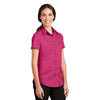 Port Authority Women's Pink Azalea Short Sleeve SuperPro Twill Shirt