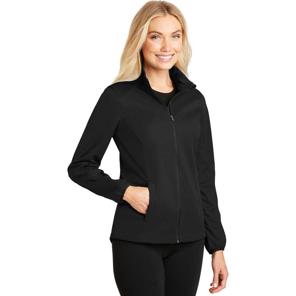 Port Authority Women's Deep Black Active Soft Shell Jacket