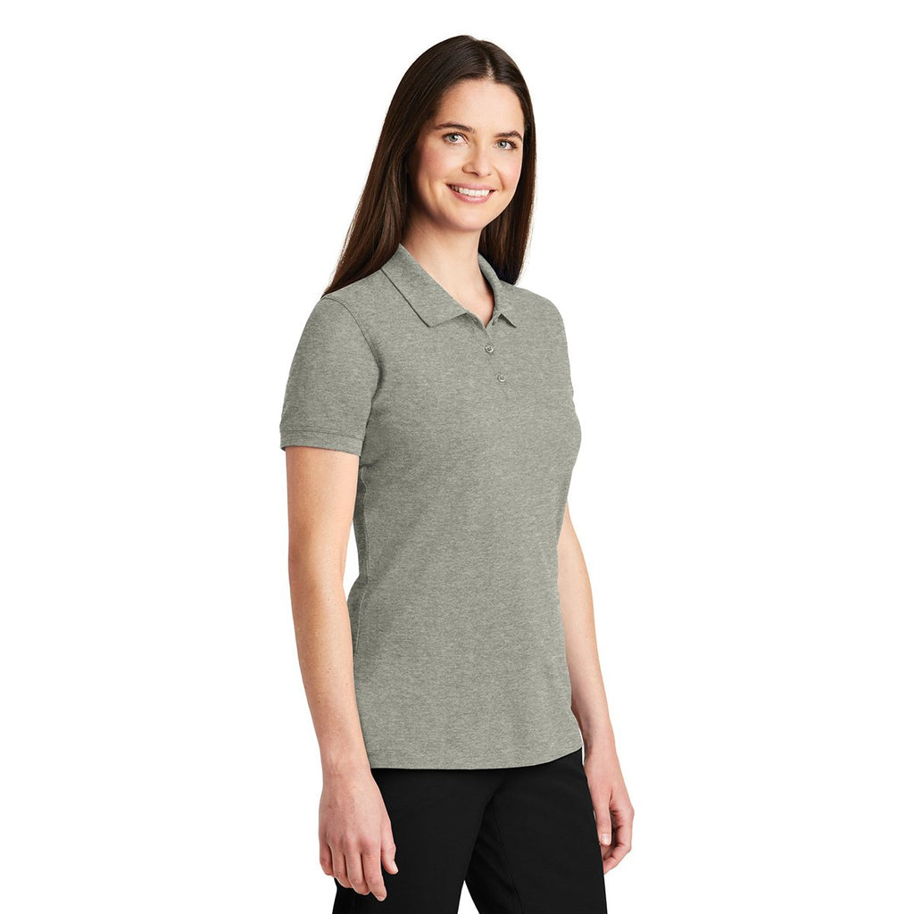 Port Authority Women's Oxford Heather Ezcotton Polo