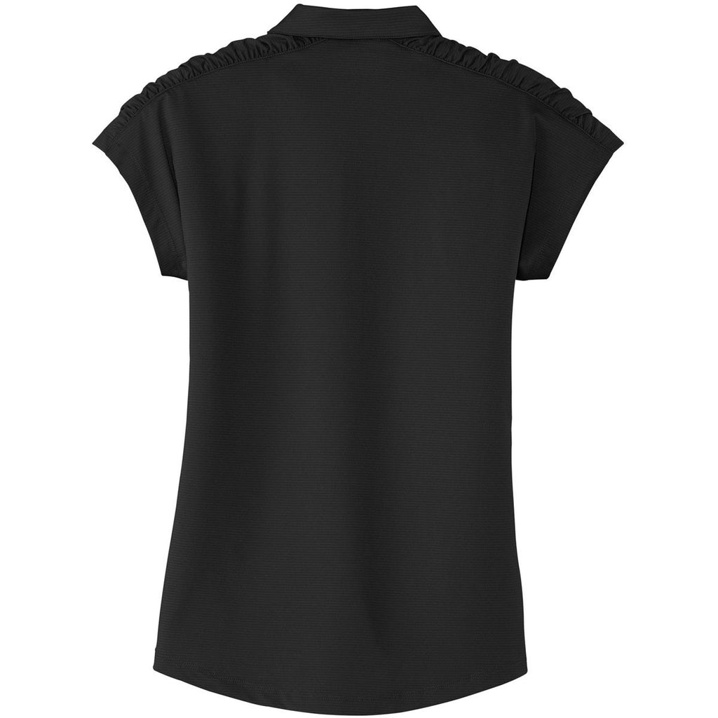 OGIO Women's Black Linear Polo