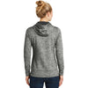 Sport-Tek Women's Black Electric PosiCharge Electric Heather Fleece Hooded Pullover