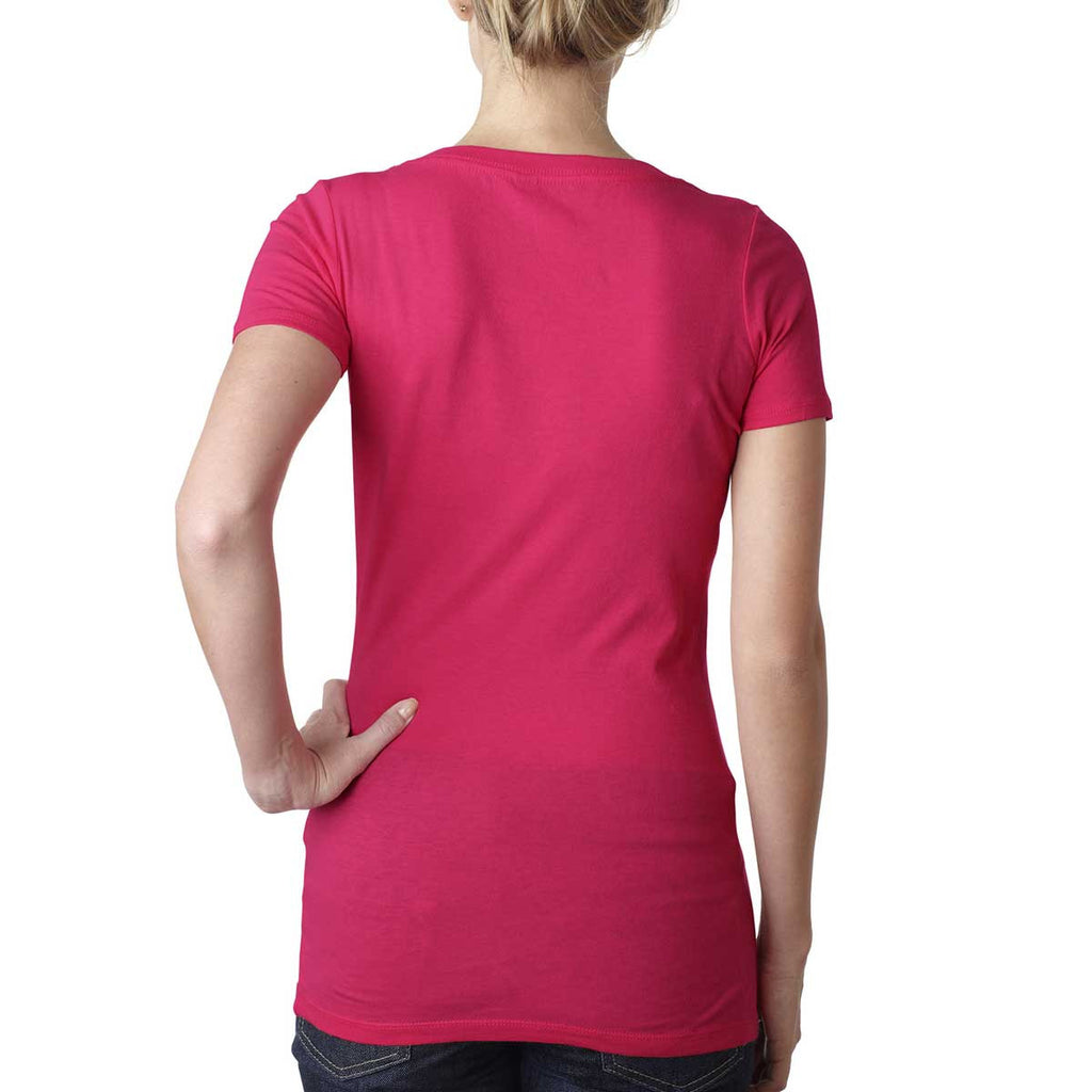 Next Level Women's Raspberry Scoop Neck Tee