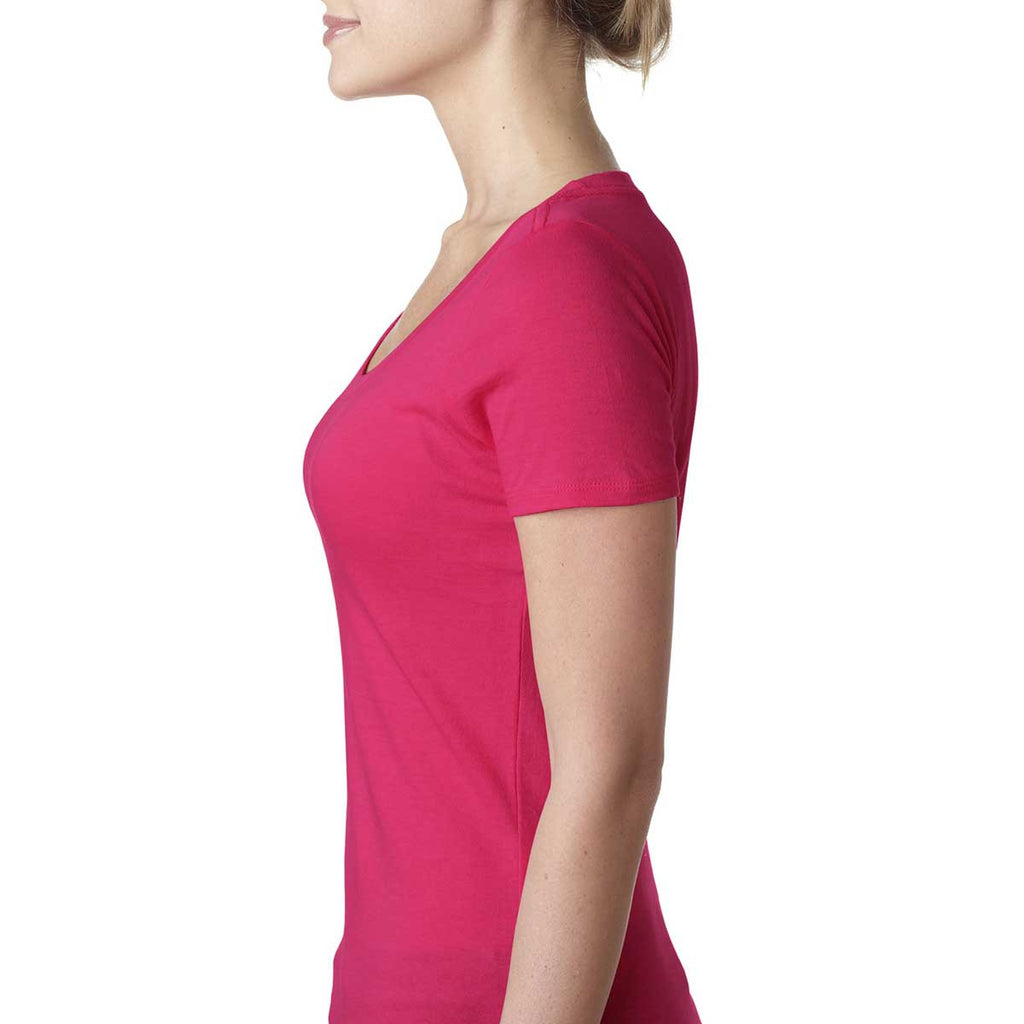 Next Level Women's Raspberry Scoop Neck Tee