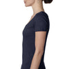 Next Level Women's Midnight Navy Deep V-Neck Tee