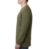 Next Level Men's Military Green Premium Fitted Long-Sleeve Crew Tee