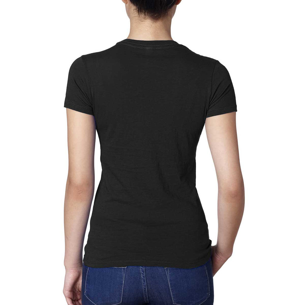 Next Level Women's Black Boyfriend Tee