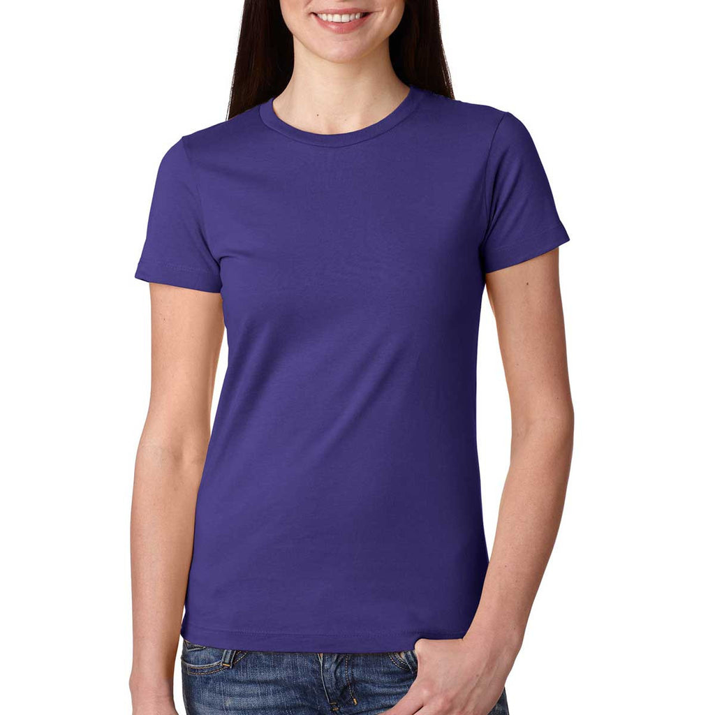 Next Level Women's Purple Rush Boyfriend Tee 