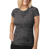 Next Level Women's Dark Grey Burnout Tee