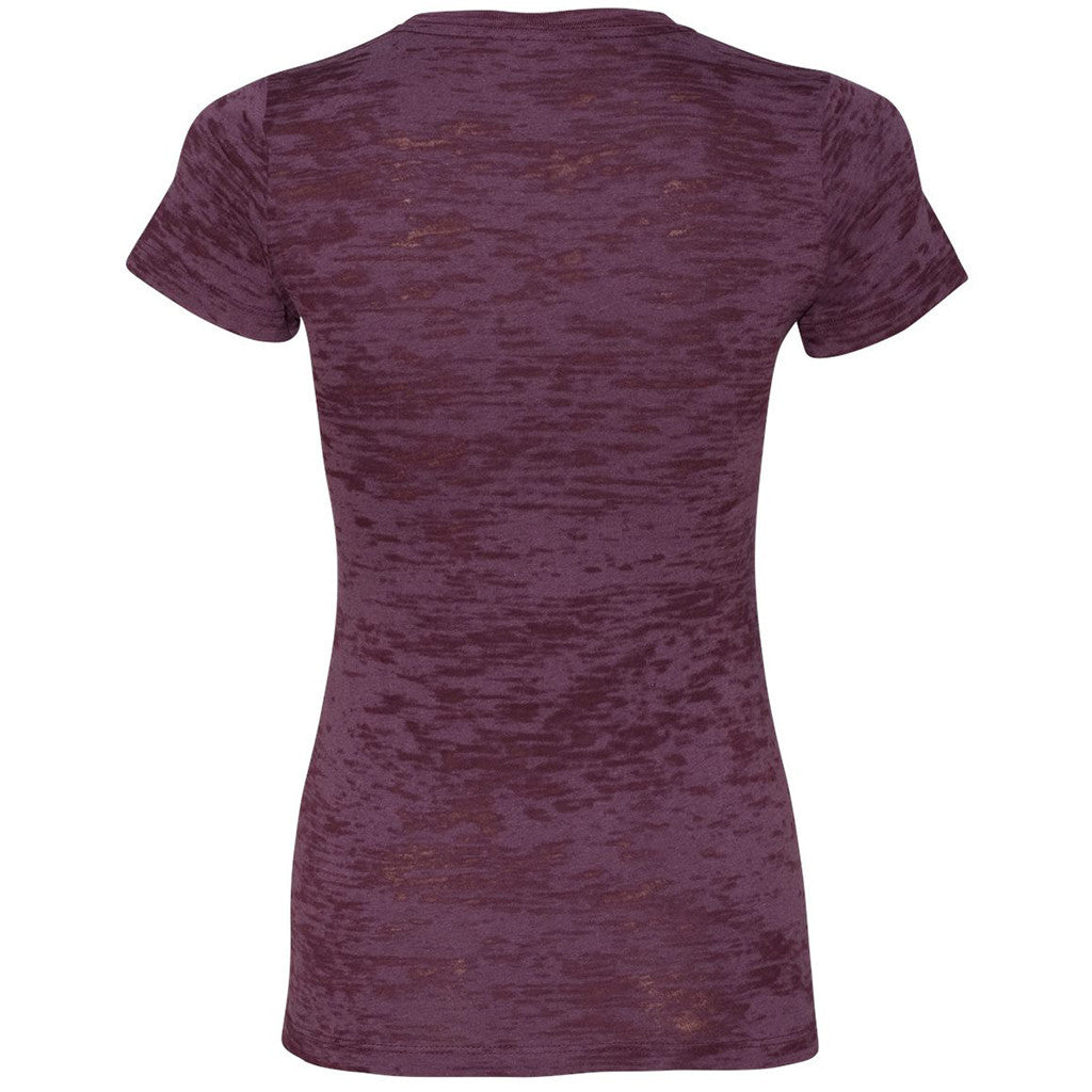 Next Level Women's Plum Burnout Tee