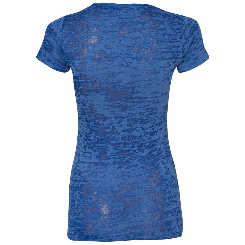 Next Level Women's Royal Burnout Tee