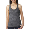 Next Level Women's Dark Gray Burnout Racerback Tank