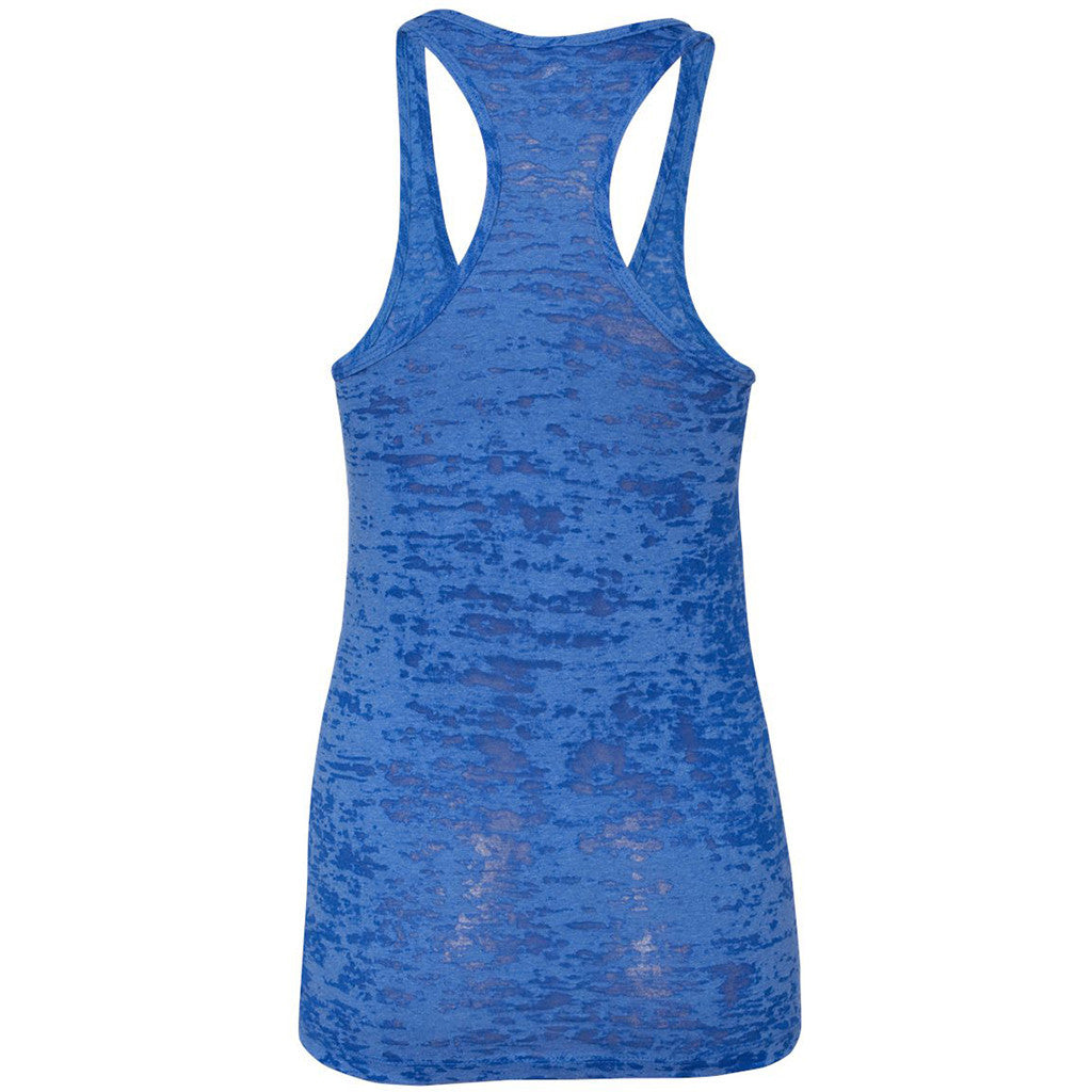 Next Level Women's Royal Burnout Racerback Tank