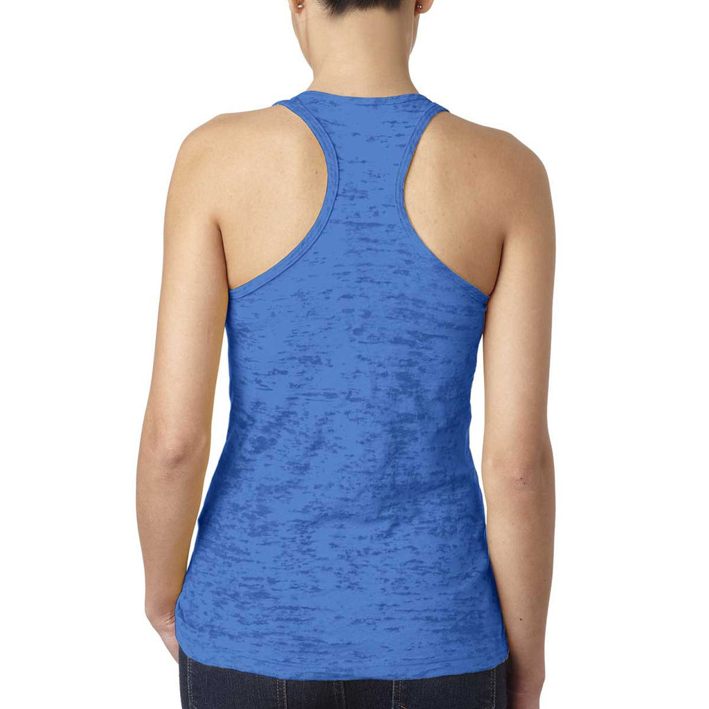 Next Level Women's Royal Burnout Racerback Tank