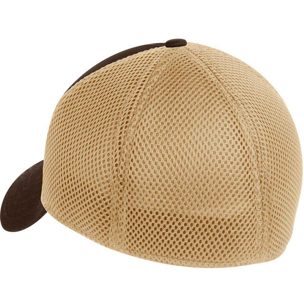 New Era 39THIRTY Chocolate/Khaki Stretch Mesh Cap